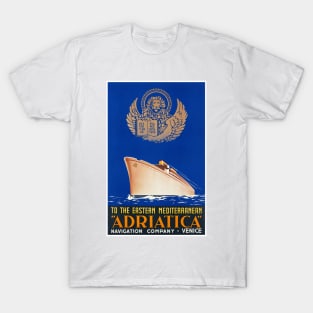 Vintage Travel Poster Italy Adriatica T-Shirt